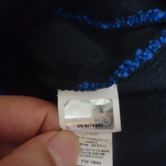 Canada Goose Blue Expedition Trapper Pom Pom Hat Mint! - Picture 3 of 5